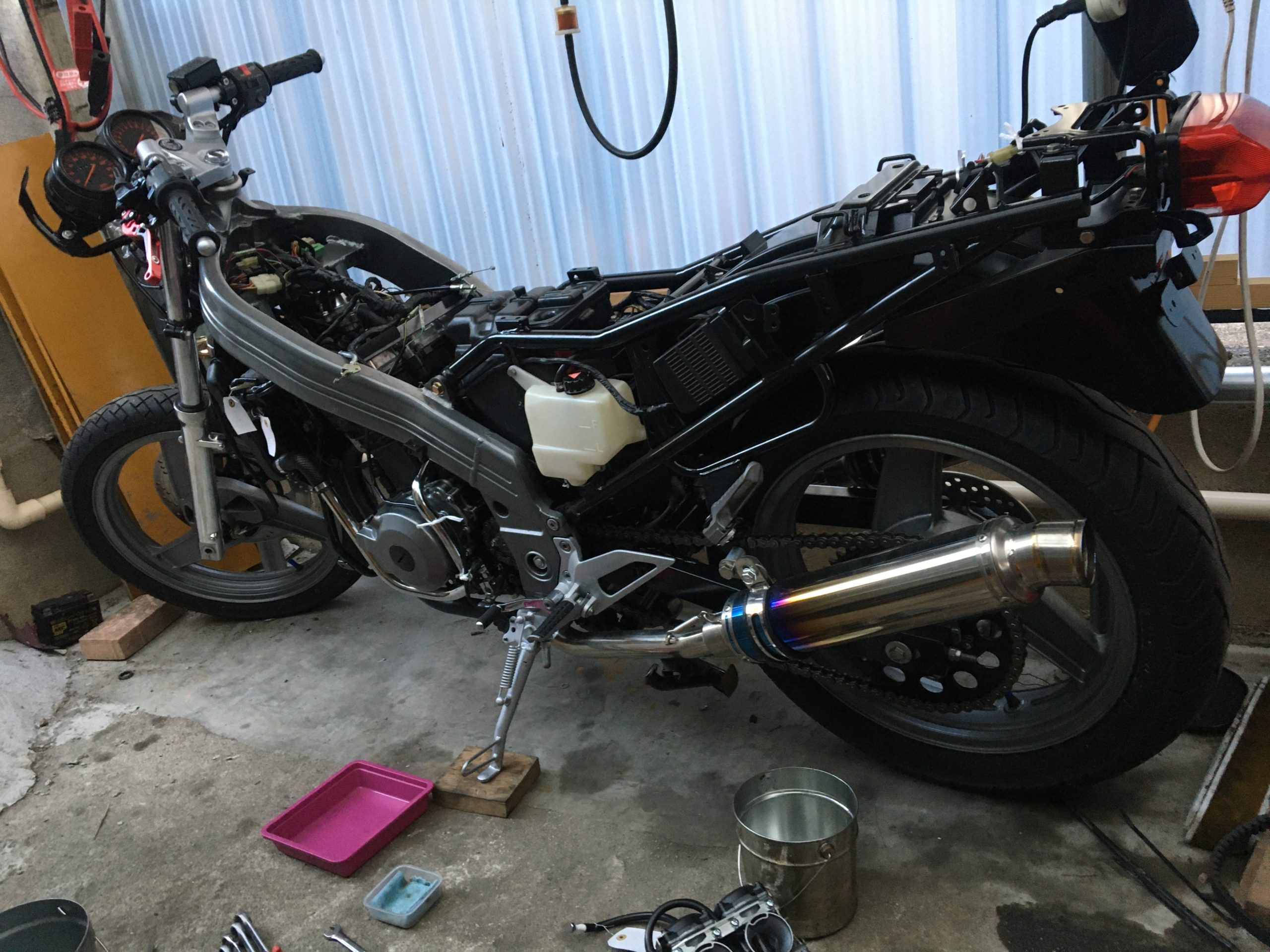 【修理依頼】ZZ-R250キャブオーバーホール - 原付バイク廃車 