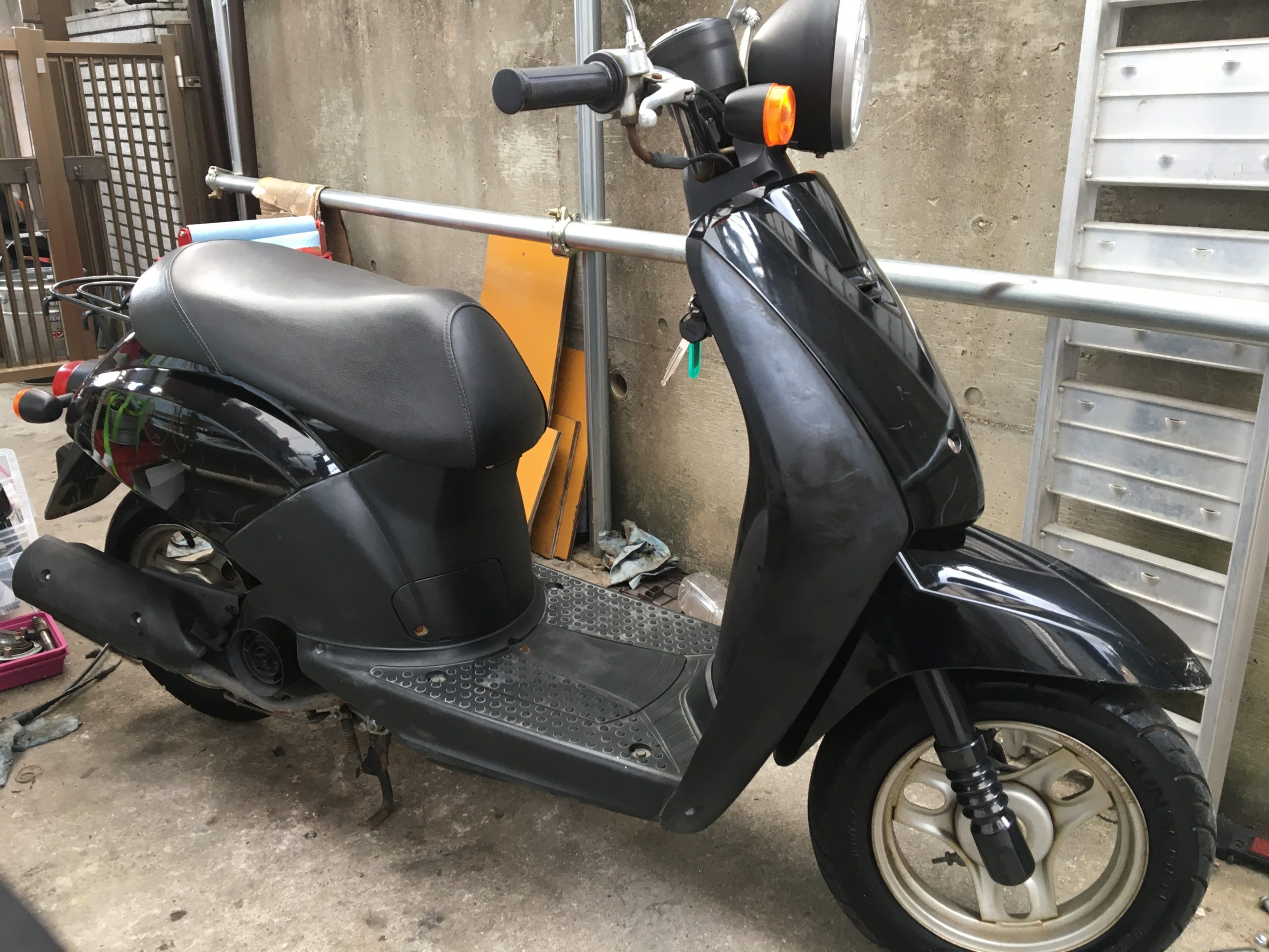 ホンダ トゥデイ ブラック 原付 廃車済 ホンダ トゥデイ ブラック 原付 廃車済